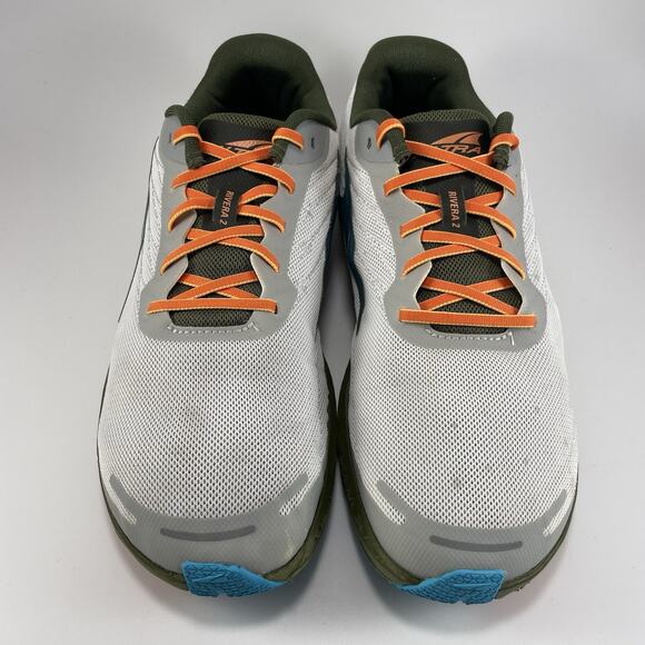 Altra Rivera 2 Running Shows Mens Size 11 White Mesh Athletic Sneakers Green - Picture 10 of 11